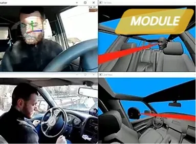 Head Gaze Tracker demo output