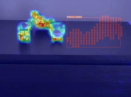 Missing Object Detector demo output