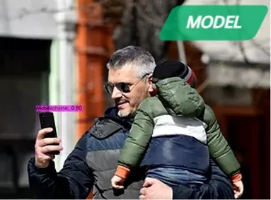 Mobilephone Detector demo output