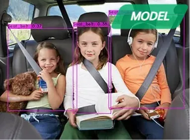 Seatbelt Detector demo output